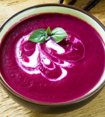 Soupe pomme-betterave