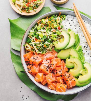 Buddha Bowl mit Lachs 